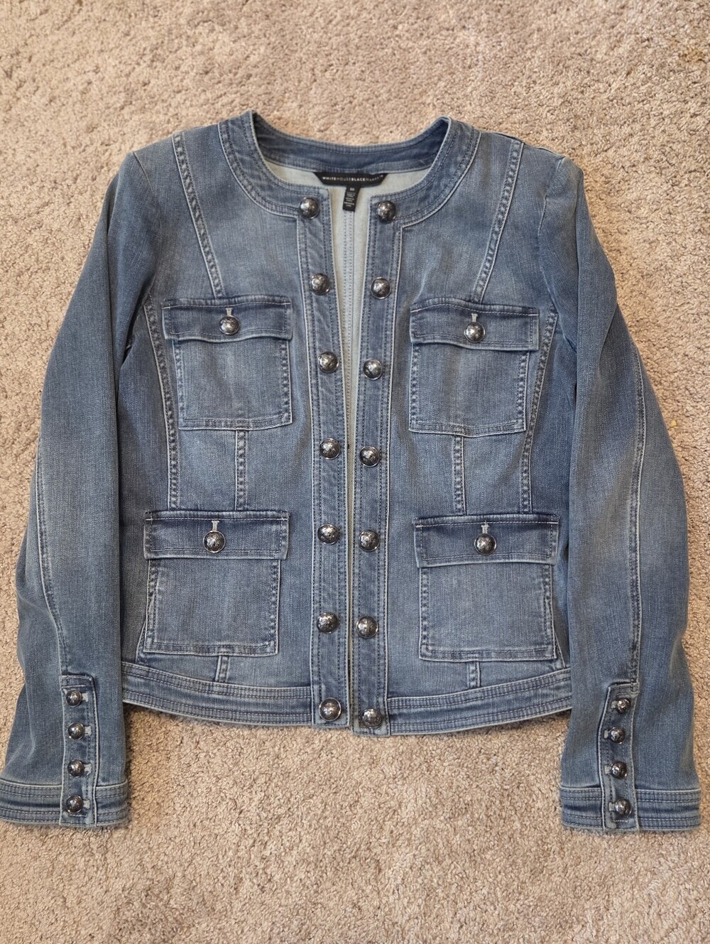White House Black Market Denim Jacket